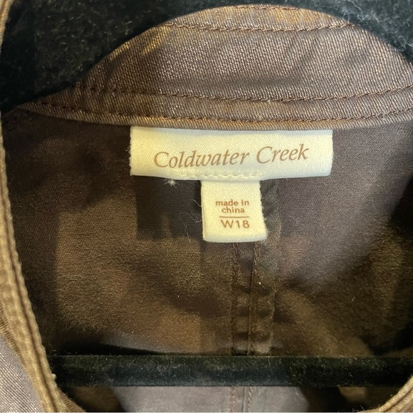 Coldwater Creek Bronze Snap Closure Jacket Sz W18 - Picture 3 of 8